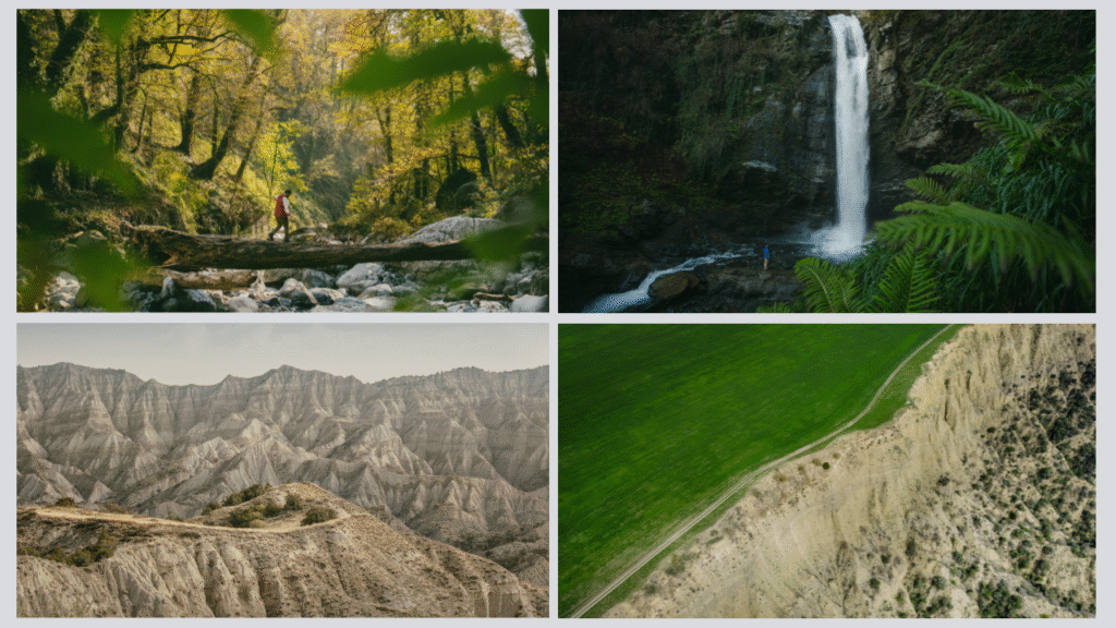 Scenic hiking trail in Lagodekhi National Park, Georgia