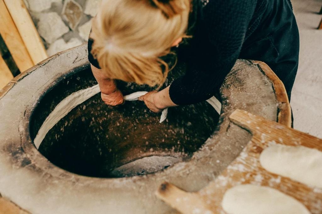 Georgian Shoti Bread Making